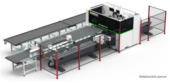 MÁY KHOAN CNC 6 MẶT 2 BÀN NẠP PHÔI FULL AUTO HT-MAX6-HD