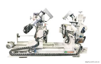 MÁY KHOAN XÉO 2 ĐẦU TỰ ĐỘNG ( làm việc kép phôi ngắn )