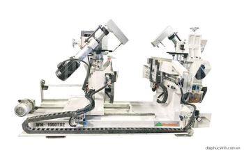 MÁY KHOAN XÉO 2 ĐẦU TỰ ĐỘNG ( làm việc kép phôi ngắn )