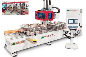 MÁY LÀM MỘNG ÂM CNC 4 ĐẦU BÀN DÀI 2500MM