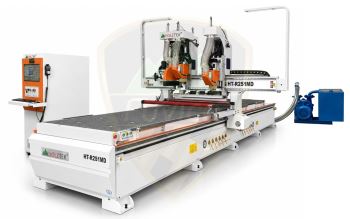 MÁY PHAY CNC 2 ĐẦU ĐỘC LẬP 2 BÀN LÀM VIỆC HT-R2S1MD