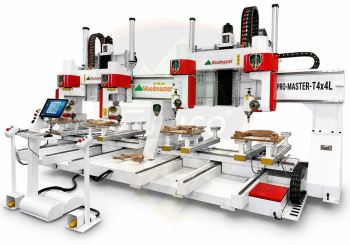 MÁY PHAY CNC 3D 5 TRỤC 4 ĐẦU LIGHT DUTY 2 BÀN LÀM VIỆC KÉP PRO-MASTER-T4x4L