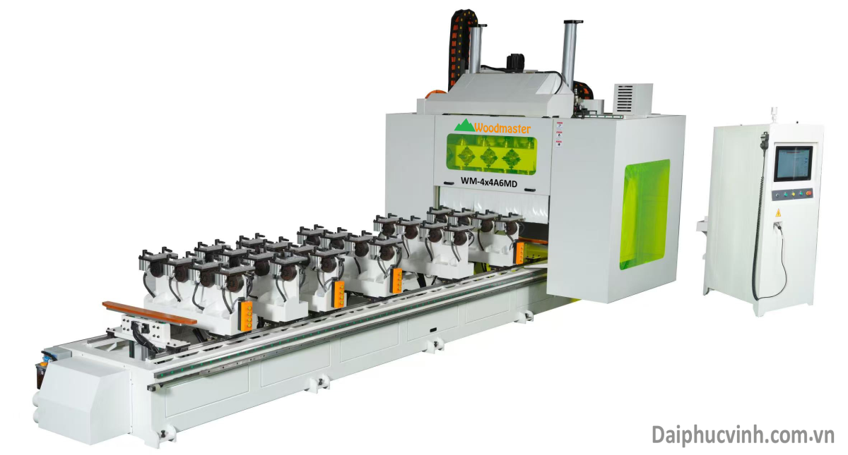 MÁY PHAY CNC 4 TRỤC 16 DAO KẸP LẬT 180 ĐỘ WM-4x4A4MD
