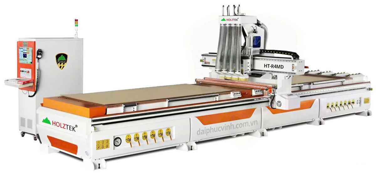 MÁY PHAY CNC NESTING 4 ĐẦU 2 BÀN HT-R4MD