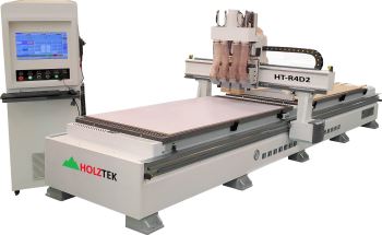 MÁY PHAY CNC NESTING 4 ĐẦU 2 BÀN KÉP
