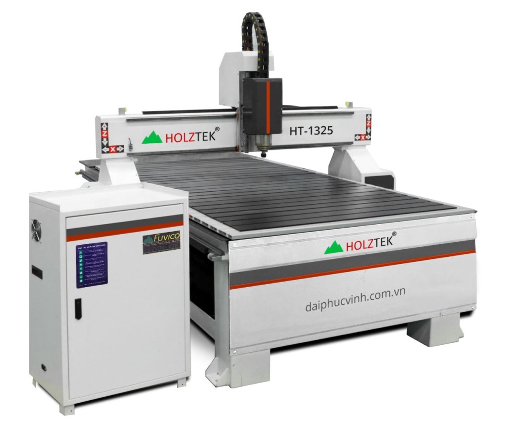 Máy Phay CNC Router 1 Đầu HOLZTEK HT-1325: Hiệu Suất Cao, Bàn 1300x2500mm
