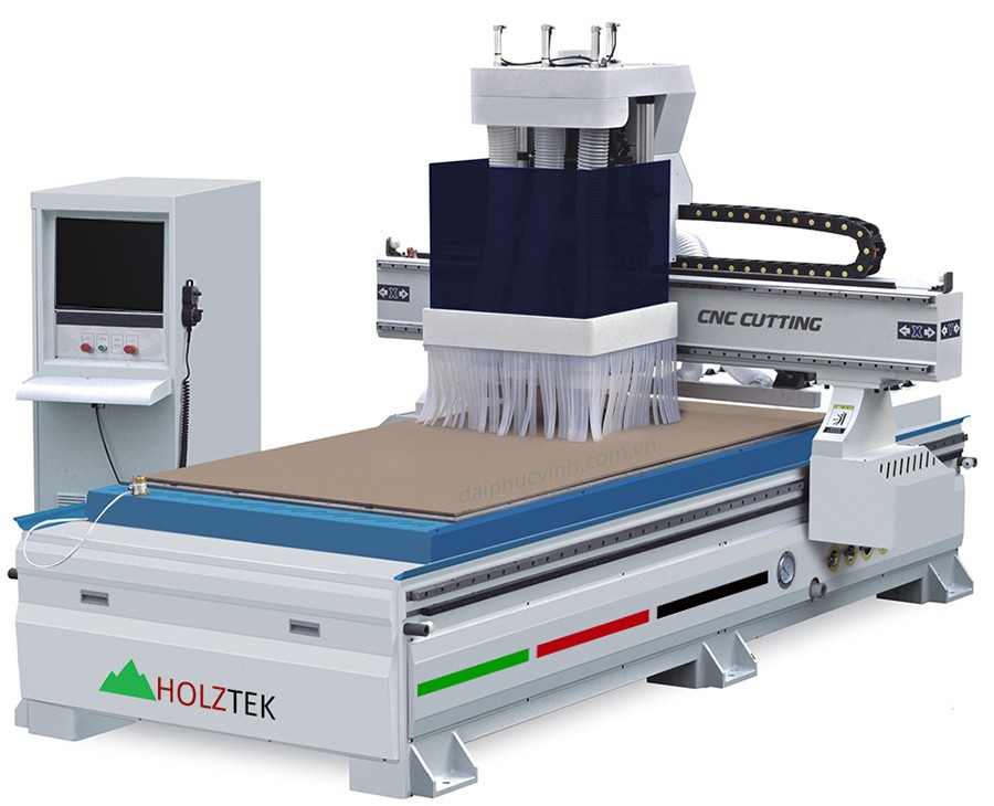 Máy Phay CNC Router 3 Đầu (2 Router + Khoan) - Thiết Bị Chế Biến Gỗ ...