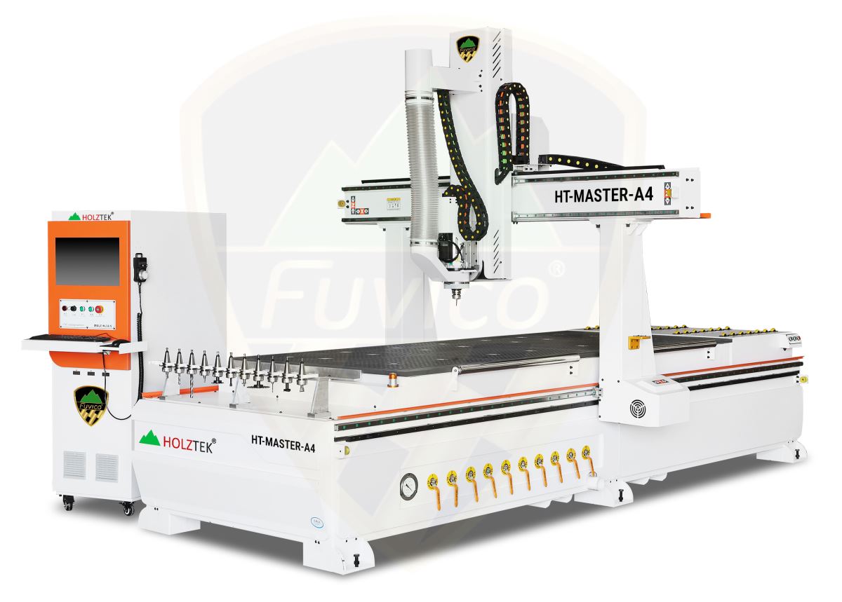 MÁY PHAY CNC ROUTER 4 AXIS THAY DAO TỰ ĐỘNG HT-MASTER-A4