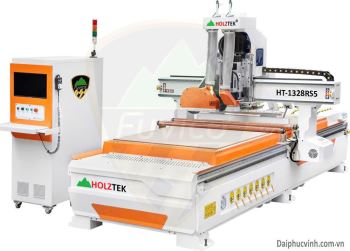 MÁY PHAY CNC ROUTER TÍCH HỢP LƯỠI CƯA CẮT NGHIÊNG 5 AXIS HT-1328RS5