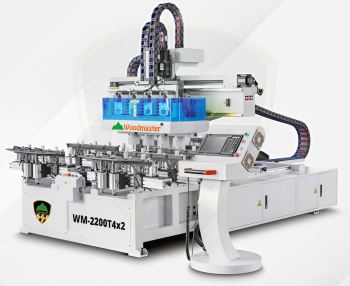 MÁY PHAY MỘNG ÂM CNC 4 ĐẦU KÉP 2200MM WM-2200T4x2