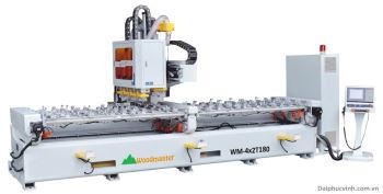 MÁY PHAY MỘNG ÂM CNC 4 ĐẦU 8 DAO KẸP XOAY 180 ĐỘ
