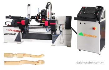 MÁY PHAY TIỆN GỖ CNC 4 CHỨC NĂNG ( tự động nạp phôi)