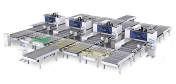 Robot - Băng tải thông minh cho dây chuyền máy khoan 6 mặt