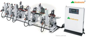 MÁY CHÀ NHÁM CHỔI 4 MẶT 9 TRỤC