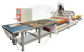 MÁY PHAY CNC NESTING 1 ĐẦU THAY DAO TỰ ĐỘNG (Tải nặng full line)